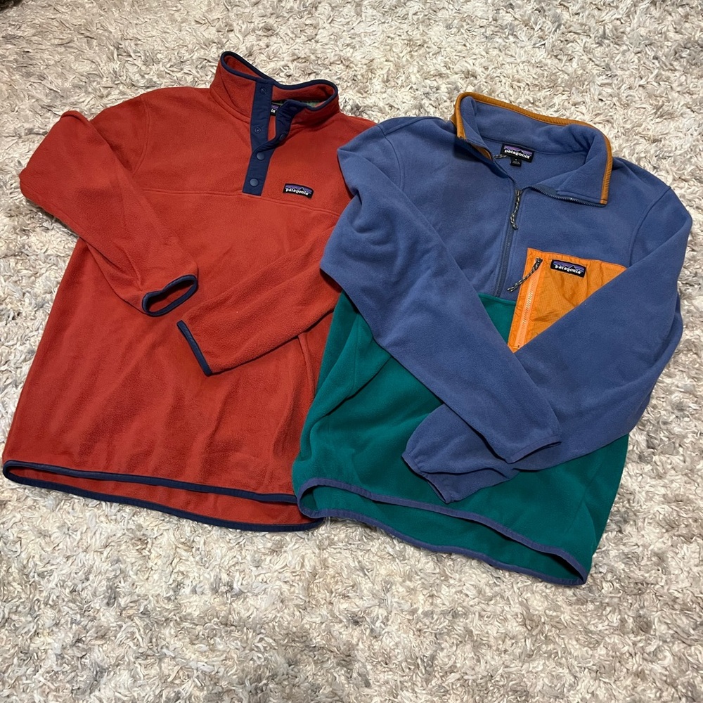 Men’s size small Patagonia pull overs